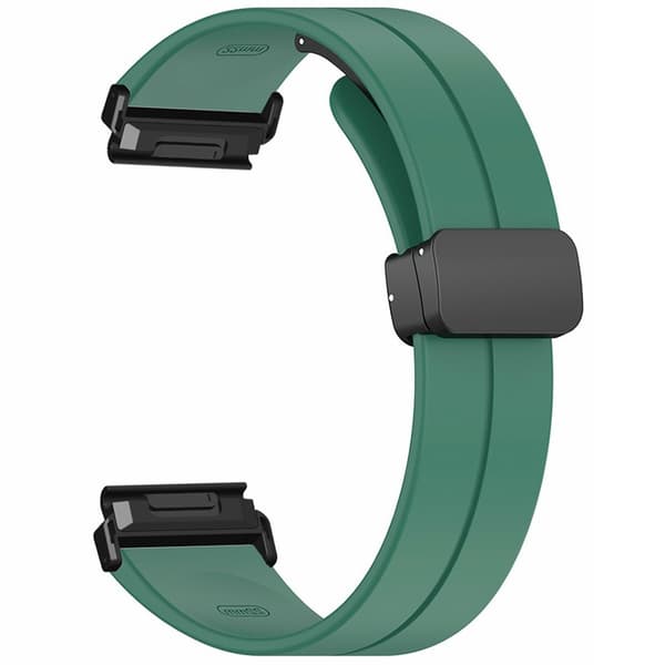 SKALO Silikoniranneke metallisolki Garmin Fenix 7X/7X Pro 51mm