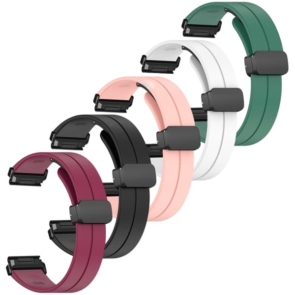 SKALO Silikoniranneke metallisolki Garmin Fenix 7X/7X Pro 51mm