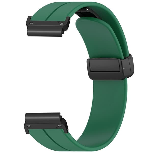 SKALO Silikoniranneke metallisolki Garmin Fenix 7X/7X Pro 51mm