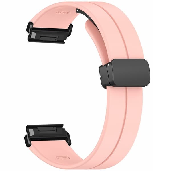 SKALO Silikoniranneke metallisolki Garmin Fenix 7X/7X Pro 51mm
