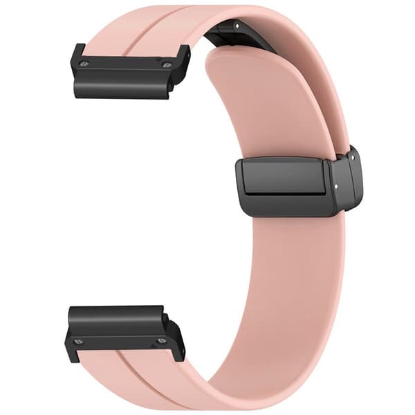 SKALO Silikoniranneke metallisolki Garmin Fenix 7X/7X Pro 51mm