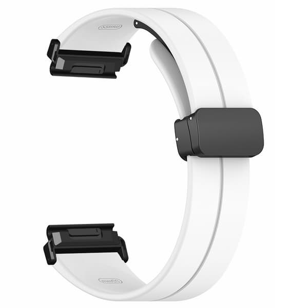 SKALO Silikoniranneke metallisolki Garmin Fenix 7/7 Pro 47mm