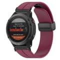 Pikkukuva 2 / 4: SKALO Silikoniranneke metallisolki Garmin Fenix 7/7 Pro 47mm