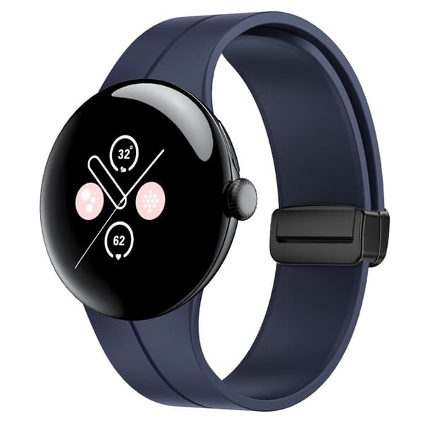 SKALO Silikoniranneke metallisolki Google Pixel Watch / Pixel Watch 2