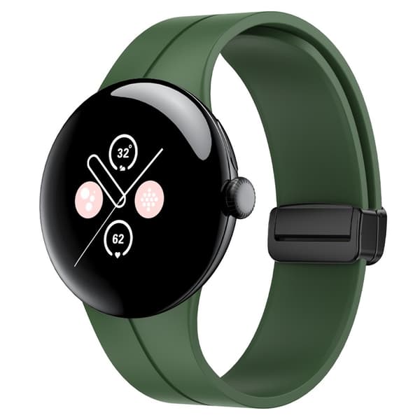 SKALO Silikoniranneke metallisolki Google Pixel Watch / Pixel Watch 2