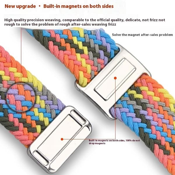 SKALO Flätat Tygarmband Samsung Watch 6 Classic 43mm/47mm