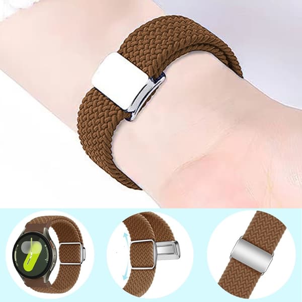 SKALO Flätat Tygarmband Samsung Watch 6 Classic 43mm/47mm