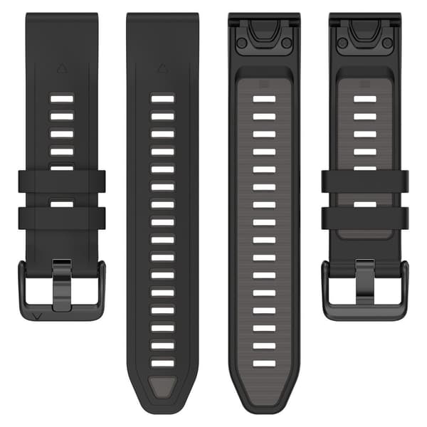 INF Svart silikonarmband för Garmin Fenix 8/Enduro 3/Fenix E