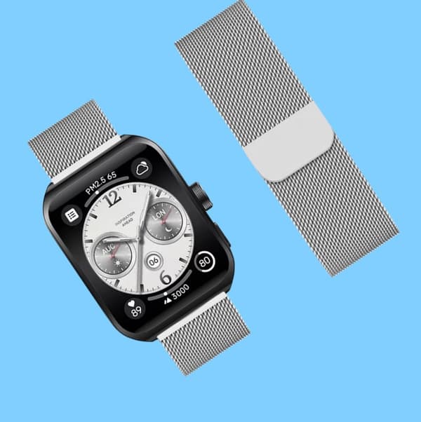INF Milanese klokkerem for Oppo Watch 4 Pro/X - 22 mm, sølv