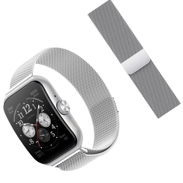 INF Milanese klokkerem for Oppo Watch 4 Pro/X - 22 mm, sølv