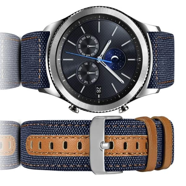 INF Klokkerem i ekte skinn til Samsung Galaxy Watch 3 40mm 42mm