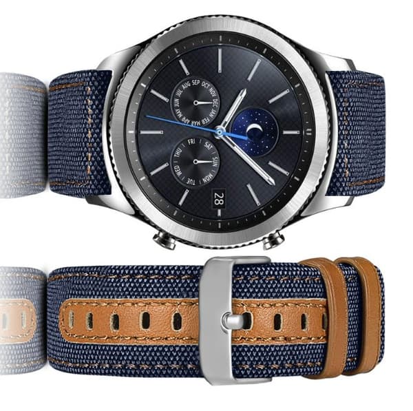 INF Klokkerem i ekte skinn for Samsung Galaxy Watch 3/22/46MM