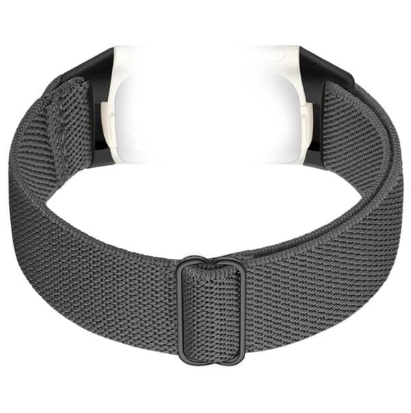 INF Nylon flettet urrem til Fitbit Charge 5/6 Mørkegrå