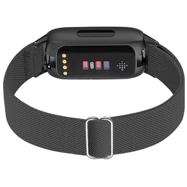 Fitbit Inspire 3 Ranneke Joustavaa Nailonia Tummanharmaa