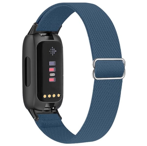 INF Fitbit Inspire 3 Rem i Elastisk Nylon Marineblå