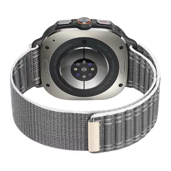 INF Tyylikäs Nailonranneke Samsung Galaxy Watch Ultra - 22mm Harmaa