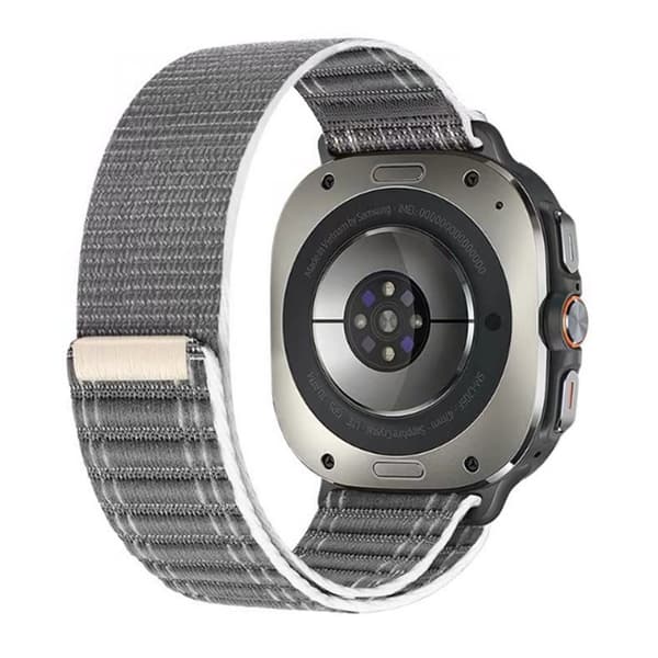 INF Tyylikäs Nailonranneke Samsung Galaxy Watch Ultra - 22mm Harmaa
