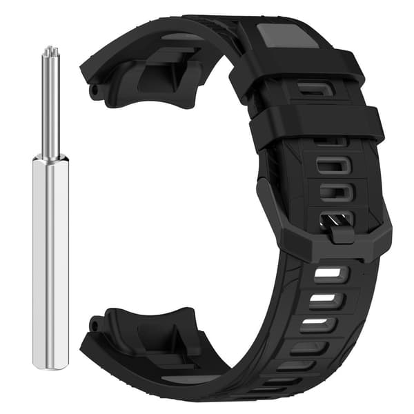INF Amazfit T-REX 3 silikonreim Svart+grå