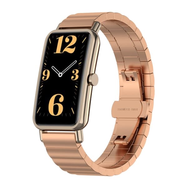 INF Rose Gold Klockarmband i rostfritt stål för Huawei Watch Fit Mini