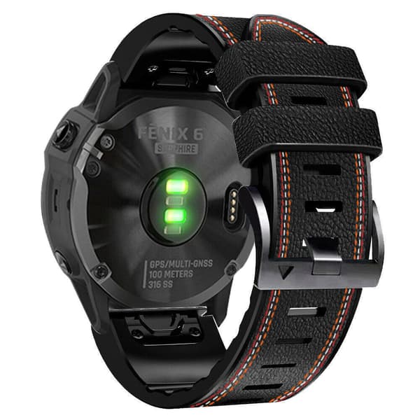 INF Hvit silikonklokkerem for Garmin Fenix 8X 7 6X 6 5X 5 5S