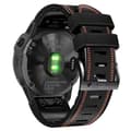 Miniatyrbilde 1 av 2: INF Hvit silikonklokkerem for Garmin Fenix 8X 7 6X 6 5X 5 5S