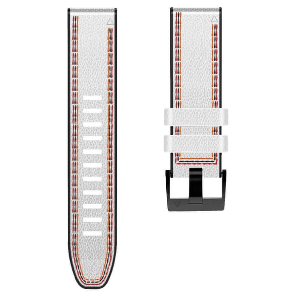 INF Hvid silikone urrem til Garmin Fenix 8X 7 6X 6 5X 5 5S