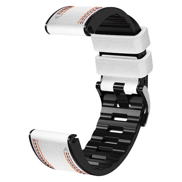 INF Hvid silikone urrem til Garmin Fenix 8X 7 6X 6 5X 5 5S