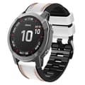 Miniatyrbillede 2 af 5: INF Hvid silikone urrem til Garmin Fenix 8X 7 6X 6 5X 5 5S
