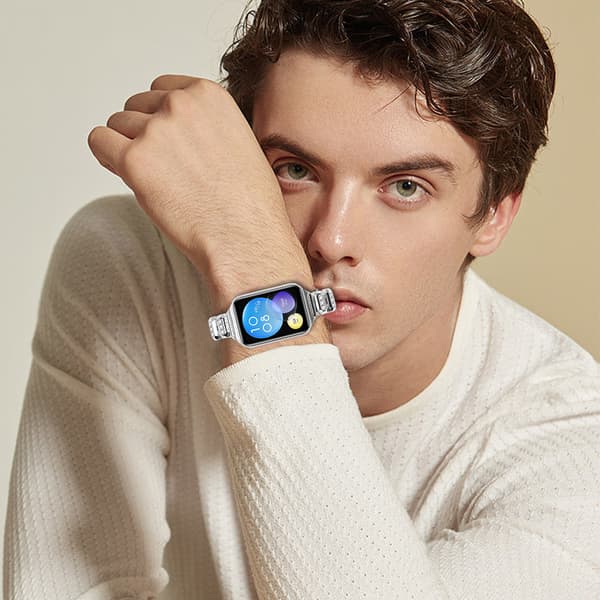 INF Xiaomi Mi 8 Pro Smartwatch-rem med Rhinestone Butterfly-spænde