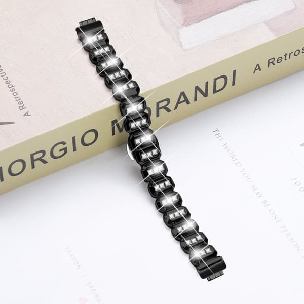 INF Fitbit Inspire Square Diamond Butterfly Buckle Strap