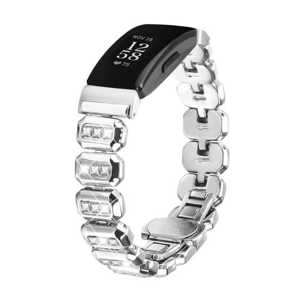 INF Fitbit Inspire Square Diamond Butterfly Spänne