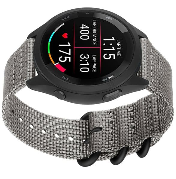INF Nailonranneke Garmin Forerunner 965/955/945/935/255/265 -kellolle