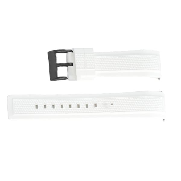 INF Vevd silikonklokkerem for Huawei GT5/GT4/Watch4 Hvit+svart 20 mm
