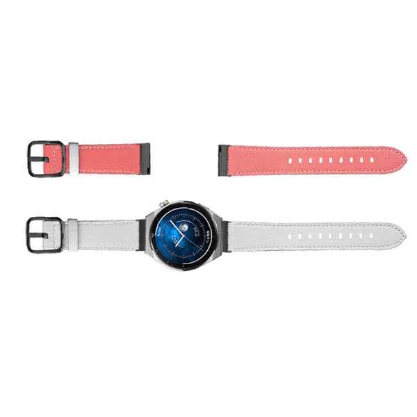 INF Klokkerem i ekte skinn - 22 mm Black Buckle