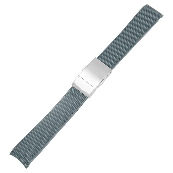 INF Klokkereim for Longines Conquest L3.742 642 781 782 - 21 mm 0 Grå+sølv