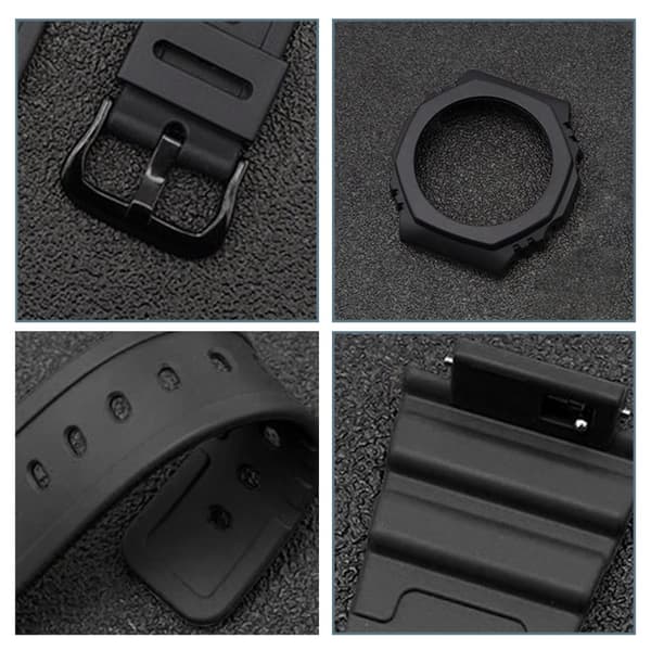 INF TPU klockarmband för Casio GA-2100/2110 - Svart