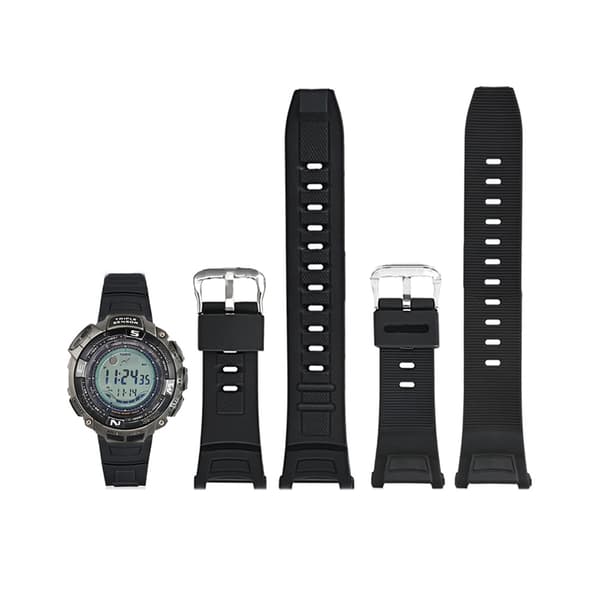 Svart og sølv klokkerem for Casio PRG-130Y/PAW/PRW-1500