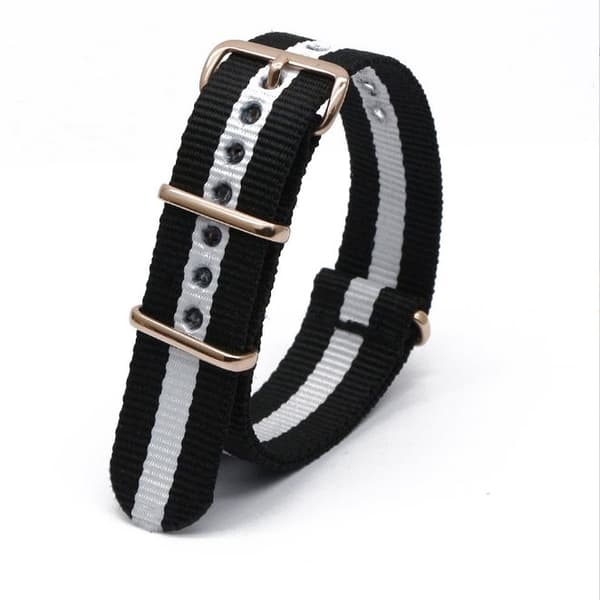 INF Nylon klockarmband med ovalt spänne 0