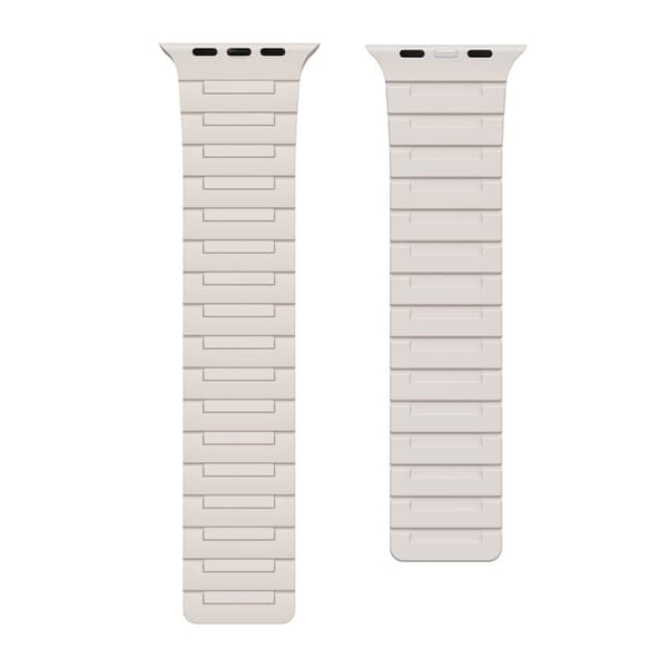 INF Magneettinen silmukkahihna Apple Watchille (42/44/45/49mm) – EU-patentti Valkoinen