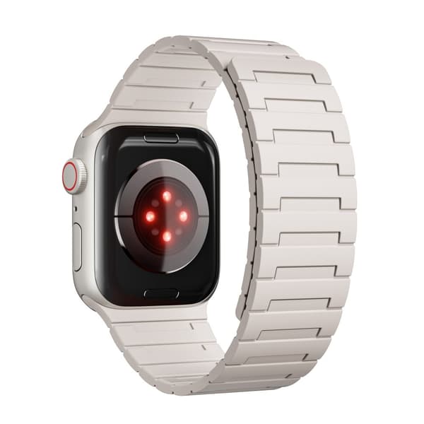 INF Magneettinen silmukkahihna Apple Watchille (42/44/45/49mm) – EU-patentti Valkoinen