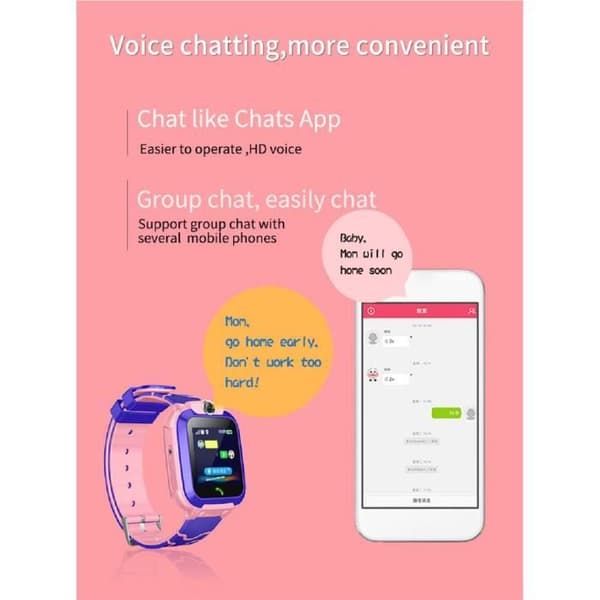 Q12 Smart Watch för barn SOS-telefon Smartwatch för barn med Simkort Foto Vattentät IP67 [95A5179]