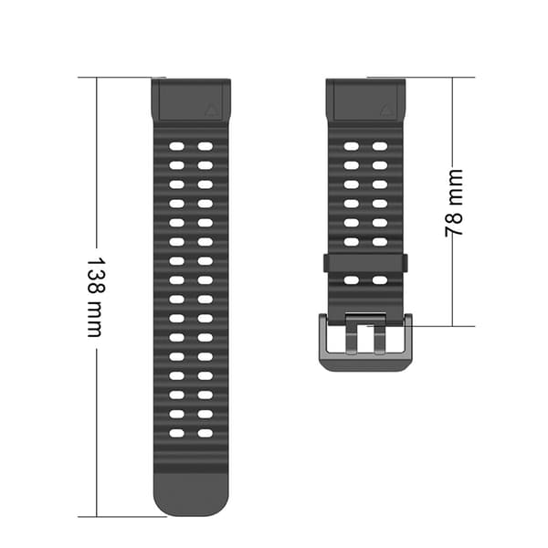 INF Silikonklokkerem for Fenix 5x/6x/7X/8 51mm