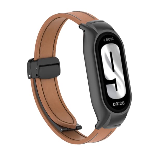 INF Läderarmband till Xiaomi M3456 - Brun, 25cm