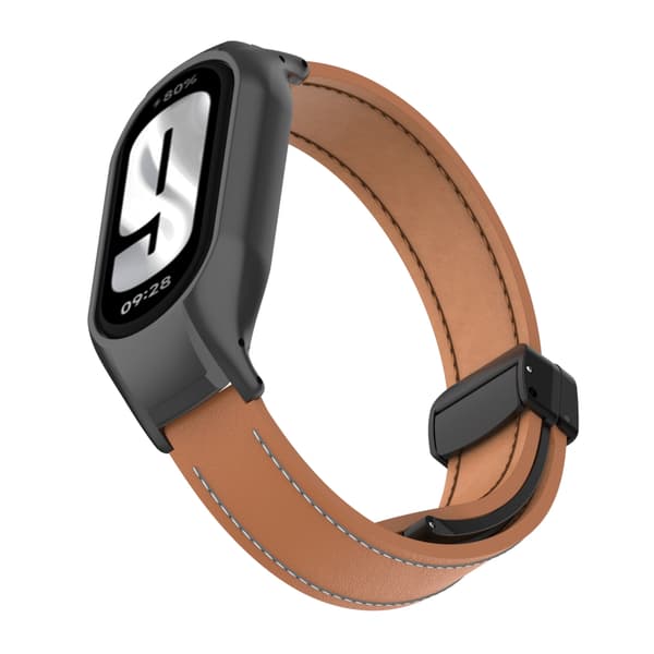 INF Läderarmband till Xiaomi M3456 - Brun, 25cm