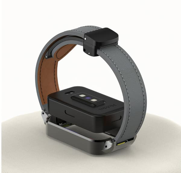 INF Redmi Band 3 magneettinen taitettava metallirunkohihna Harmaa