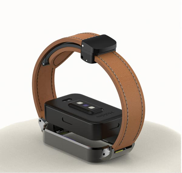 INF Redmi Band 3 Magnetisk vikbar metallramrem Brun