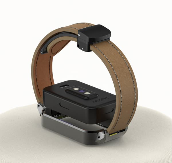 INF Redmi Band 3 magnetisk foldbar metalrammestrop kaffe