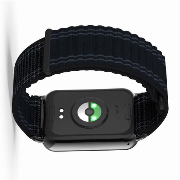 INF Nylon flettet urrem til Xiaomi Mi Band 9/8 Pro Sort