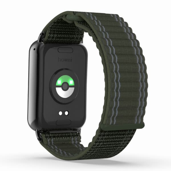 INF Nylon flettet urrem til Xiaomi Mi Band 9/8 Pro Grøn