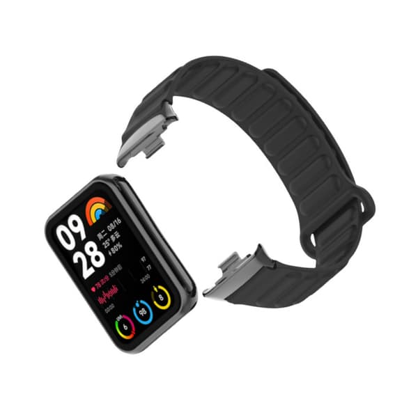 INF Silikoni kellohihna Xiaomi Band 9/8 Prolle Musta
